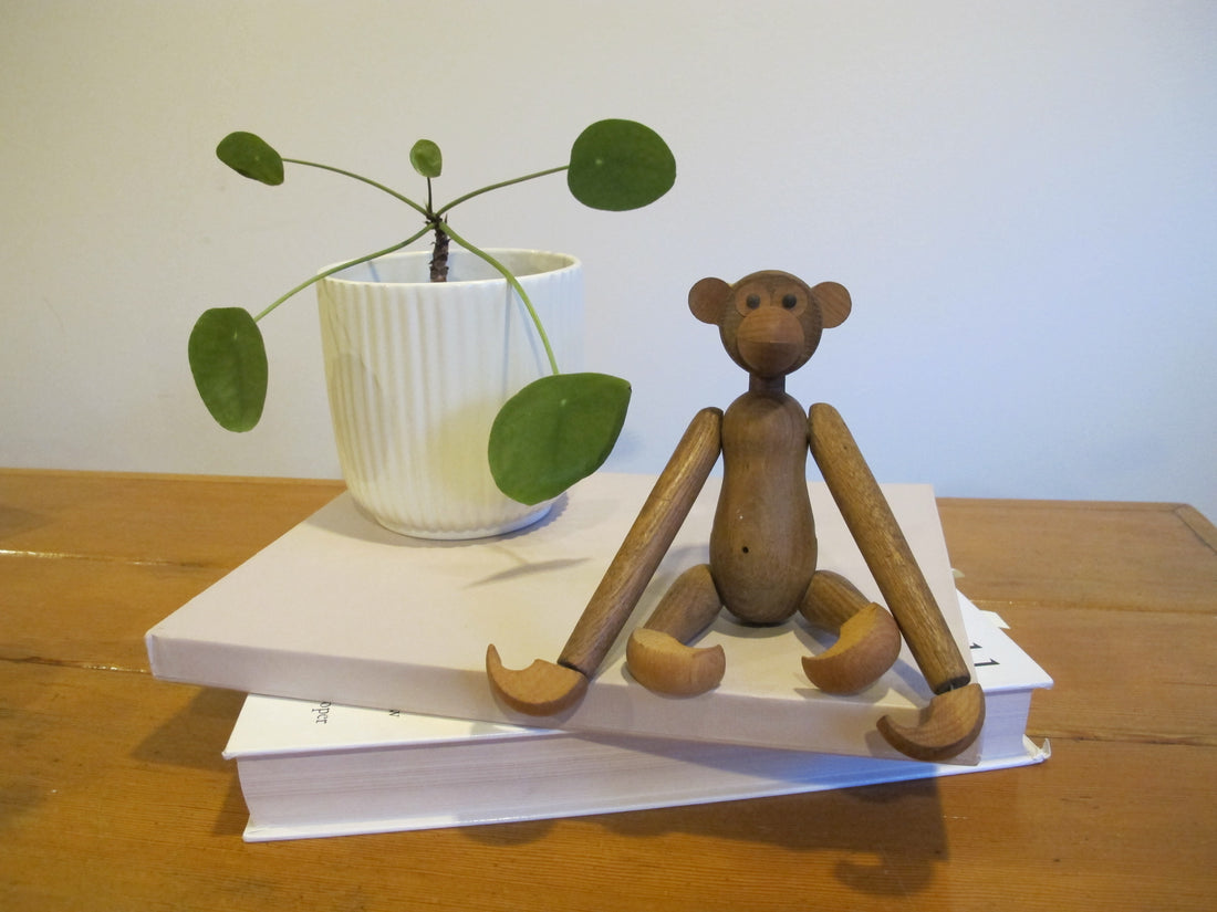 Wood Monkey Vintage Japan Toy