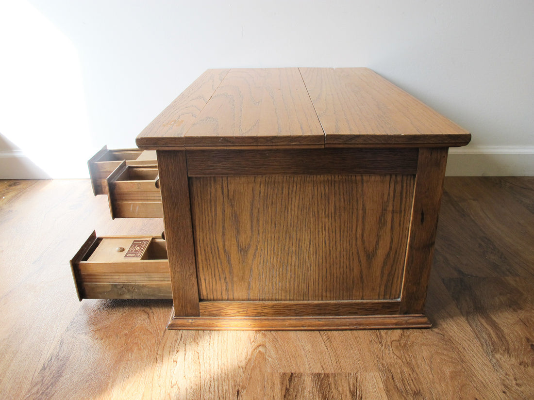 15 Drawer Hardware Cabinet Card Catalog Antique Vintage