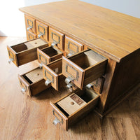 15 Drawer Hardware Cabinet Card Catalog Antique Vintage