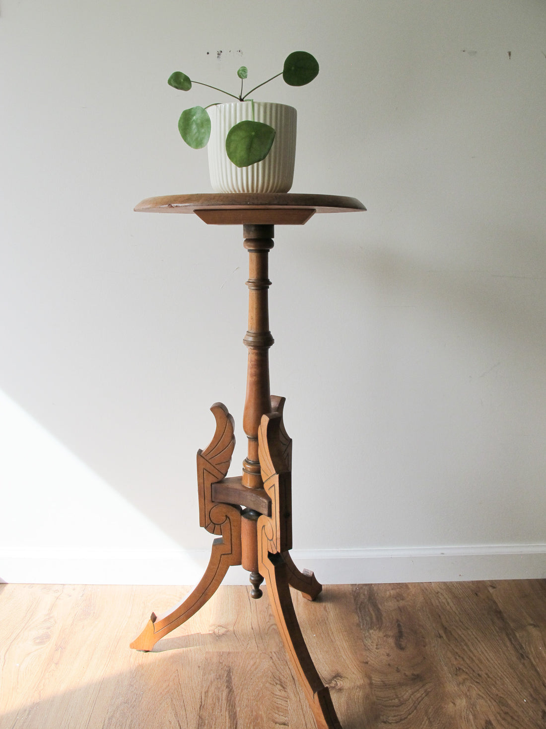 Victorian Wood Plant Stand Antique