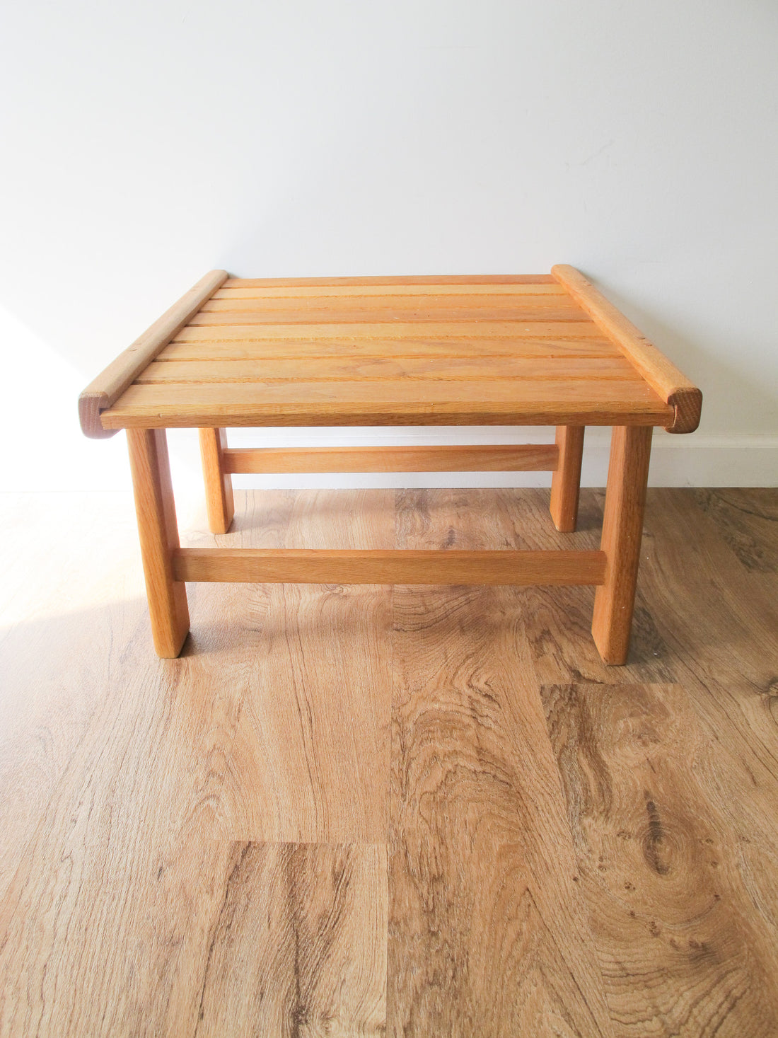 Wood Slat Bench Table Japanese Antique Vintage