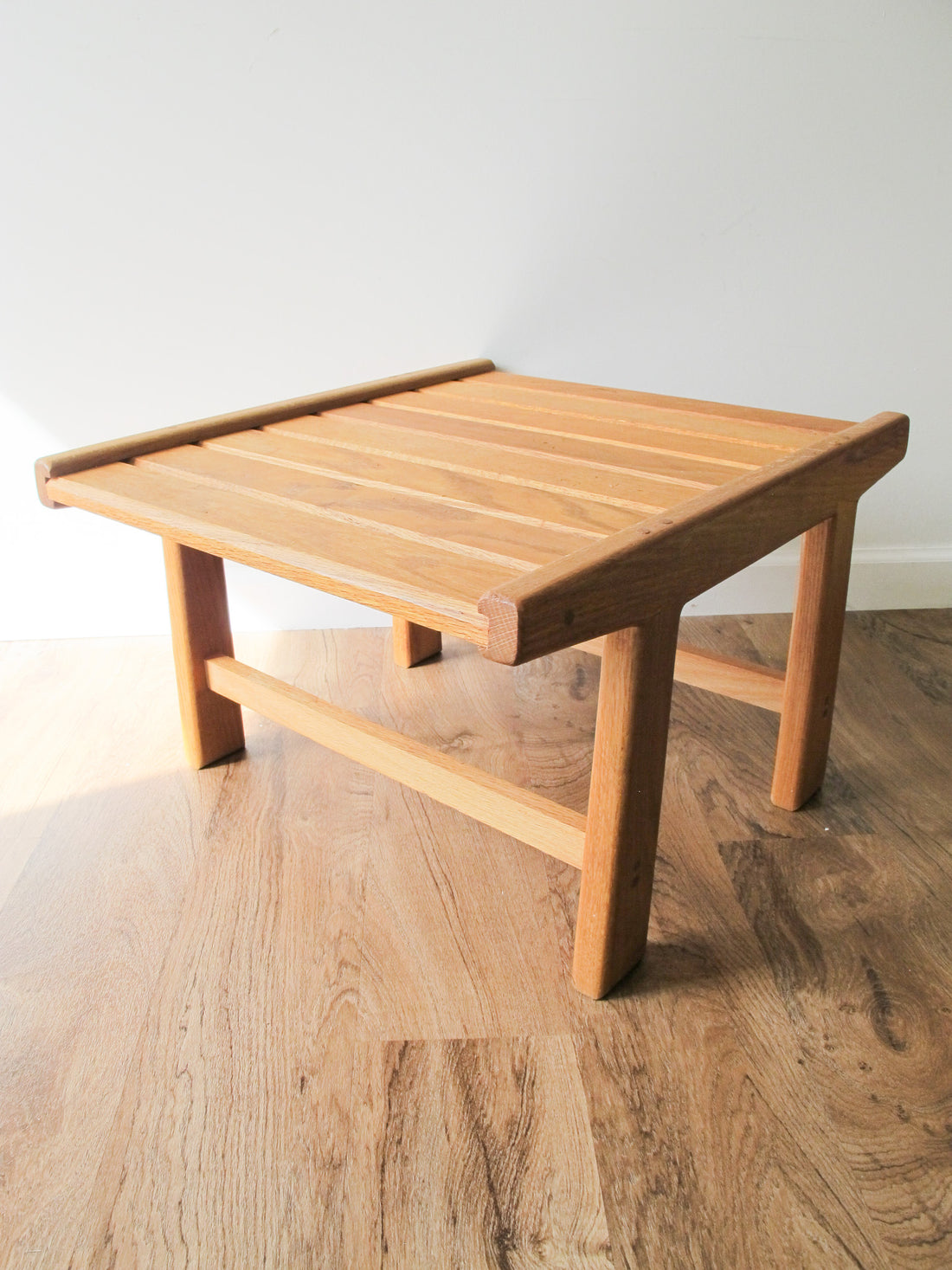 Wood Slat Bench Table Japanese Antique Vintage