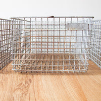 Wire Locker Baskets Vintage (Sold Individually)