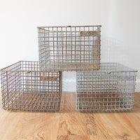 Wire Locker Baskets Vintage (Sold Individually)