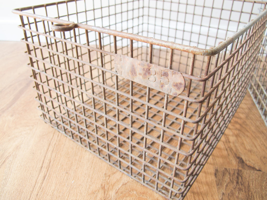 Wire Locker Baskets Vintage (Sold Individually)
