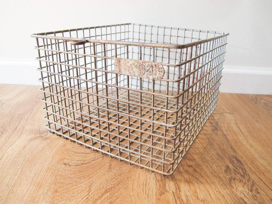 Wire Locker Baskets Vintage (Sold Individually)