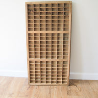 Wood Print Drawer Wall Shelf Antique Printers Shelf