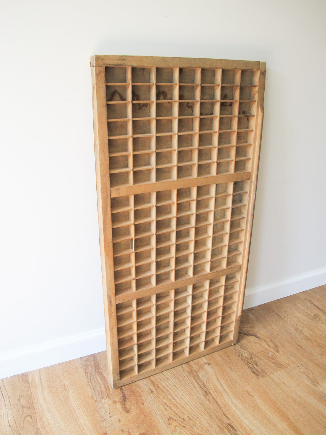 Wood Print Drawer Wall Shelf Antique Printers Shelf