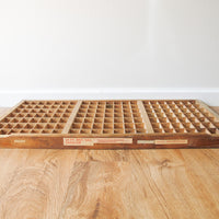 Wood Print Drawer Wall Shelf Antique Printers Shelf