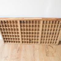 Wood Print Drawer Wall Shelf Antique Printers Shelf