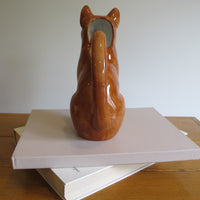 Fox Ceramic Water Pitcher – Hand-Painted Animal Stoneware Jug