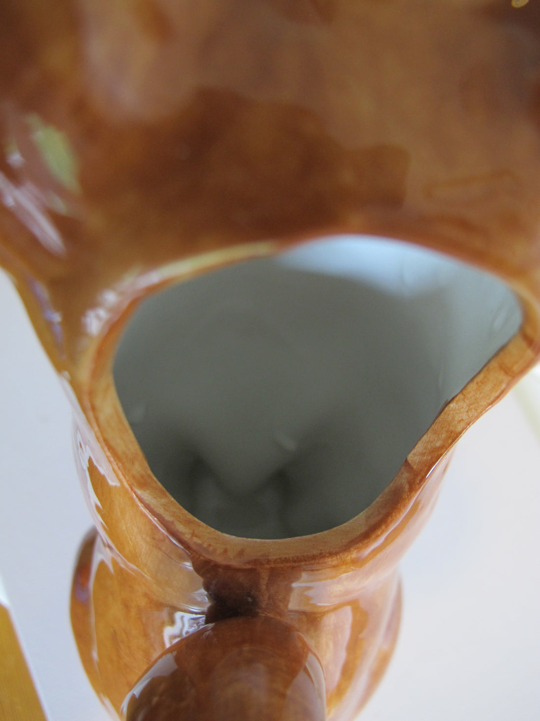 Fox Ceramic Water Pitcher – Hand-Painted Animal Stoneware Jug