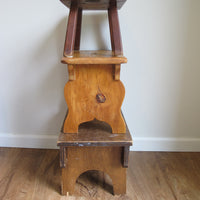 Antique Primitive Wood Stools – Rustic Handmade Seating & Display