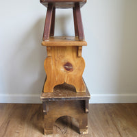 Antique Primitive Wood Stools – Rustic Handmade Seating & Display