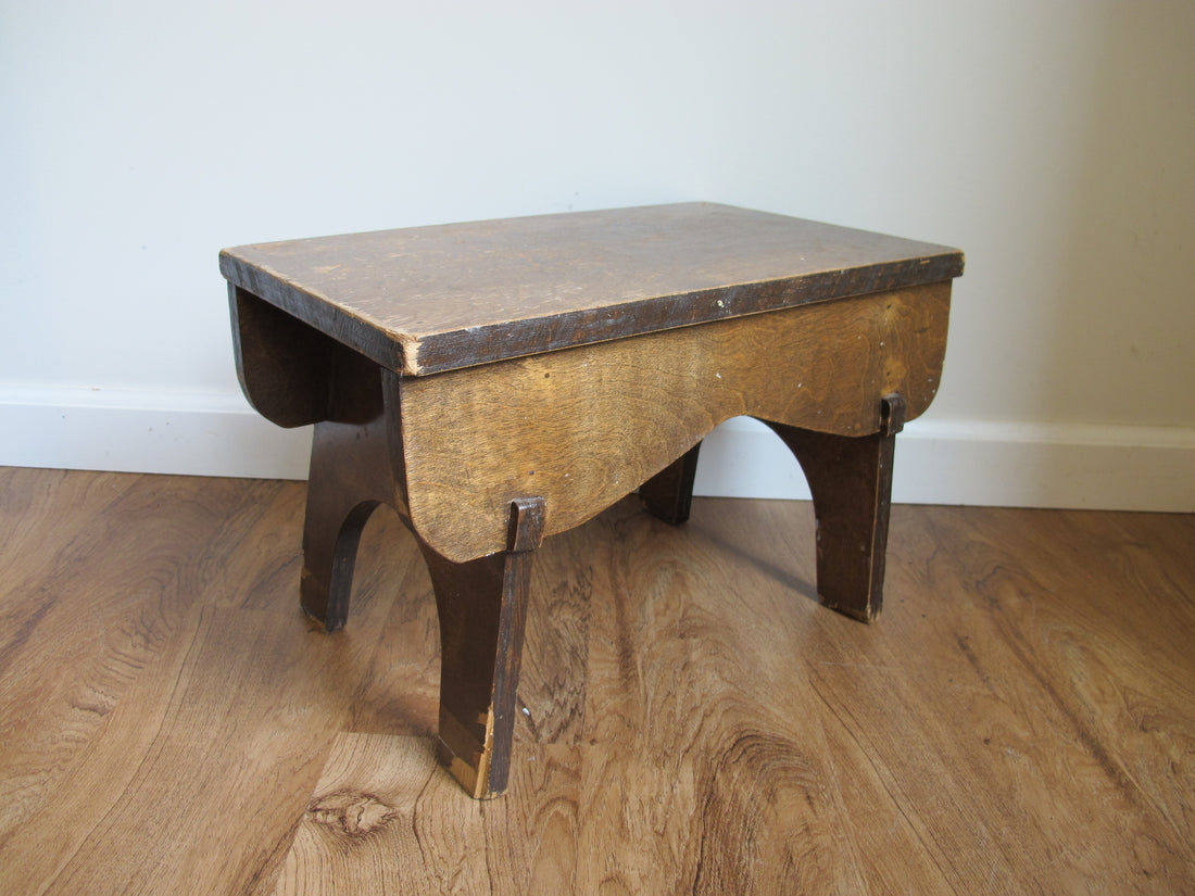 Antique Primitive Wood Stools – Rustic Handmade Seating & Display