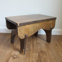 Antique Primitive Wood Stools – Rustic Handmade Seating & Display