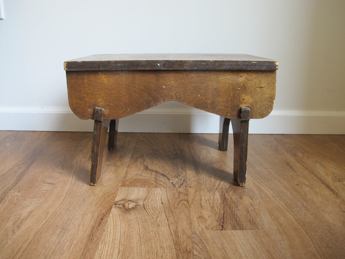 Antique Primitive Wood Stools – Rustic Handmade Seating & Display
