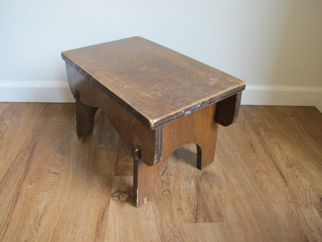 Antique Primitive Wood Stools – Rustic Handmade Seating & Display