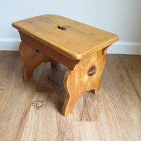Antique Primitive Wood Stools – Rustic Handmade Seating & Display