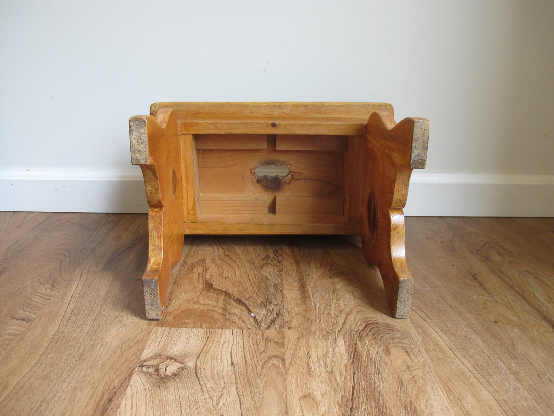 Antique Primitive Wood Stools – Rustic Handmade Seating & Display