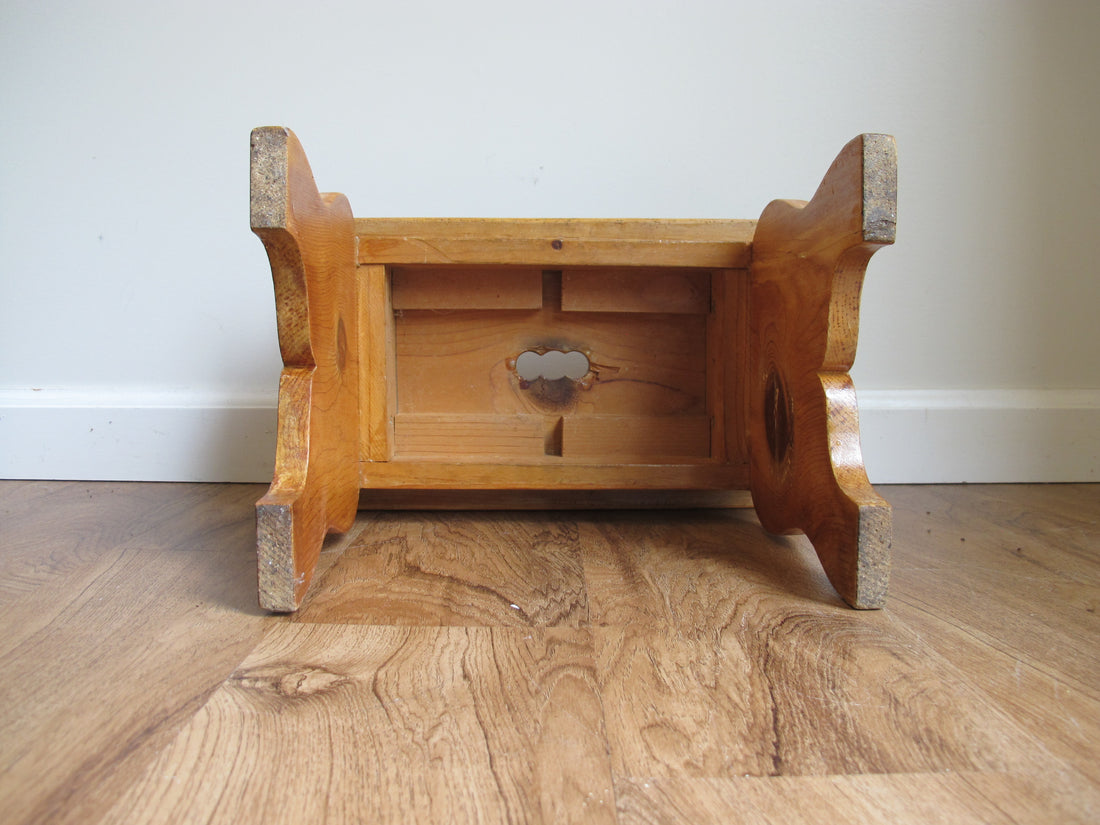 Antique Primitive Wood Stools – Rustic Handmade Seating & Display