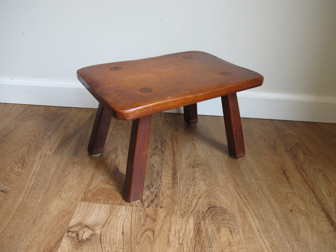 Antique Primitive Wood Stools – Rustic Handmade Seating & Display