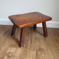 Antique Primitive Wood Stools – Rustic Handmade Seating & Display