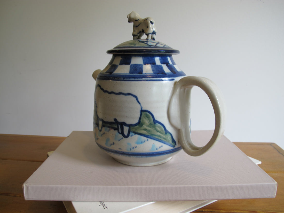 Vintage Dean Pottery Teapot – Handcrafted Ceramic Stoneware Tea Pot