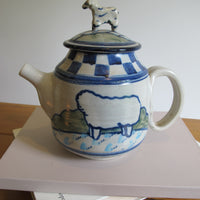 Vintage Dean Pottery Teapot – Handcrafted Ceramic Stoneware Tea Pot