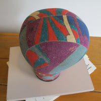 Vintage Paisley Fabric Hat Form Display Mannequin – Decorative Millinery Head Form