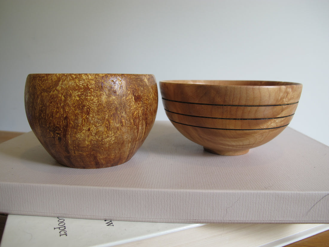 Artisan Lathed Wood Bowls – Hand-Turned Natural Wood Serving & Decor