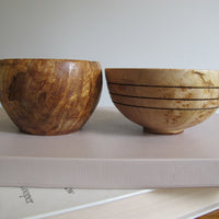 Artisan Lathed Wood Bowls – Hand-Turned Natural Wood Serving & Decor