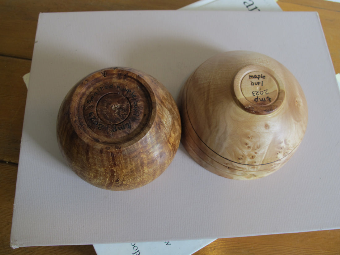 Artisan Lathed Wood Bowls – Hand-Turned Natural Wood Serving & Decor