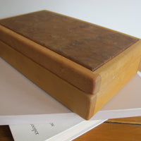 Artisan Wood Box Jewelry Craft Organizer 