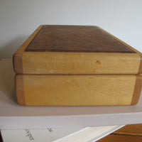 Artisan Wood Box Jewelry Craft Organizer 