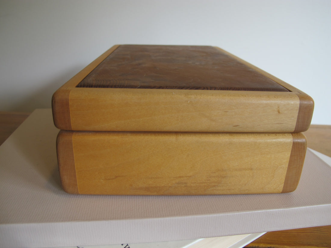Artisan Wood Box Jewelry Craft Organizer 
