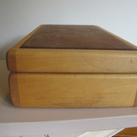 Artisan Wood Box Jewelry Craft Organizer 