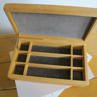 Artisan Wood Box Jewelry Craft Organizer 