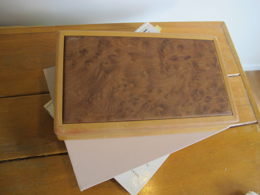 Artisan Wood Box Jewelry Craft Organizer 