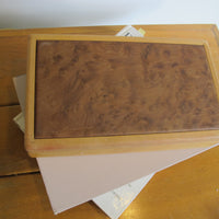 Artisan Wood Box Jewelry Craft Organizer 