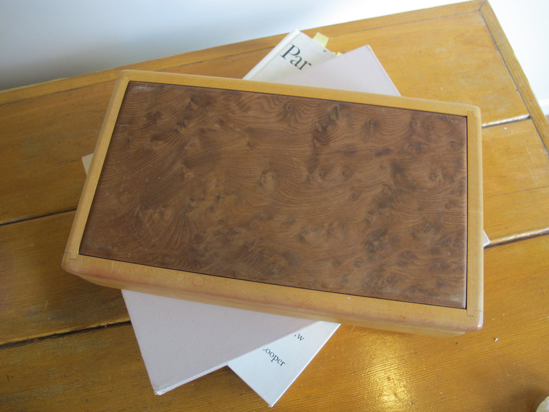 Artisan Wood Box Jewelry Craft Organizer 