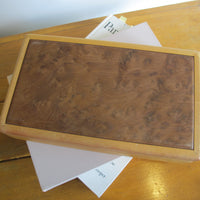 Artisan Wood Box Jewelry Craft Organizer 