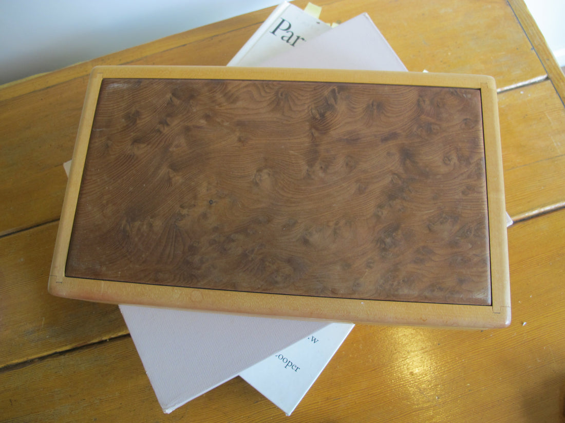 Artisan Wood Box Jewelry Craft Organizer 