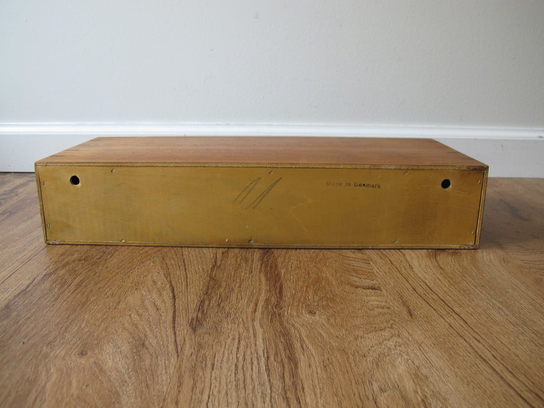 Vintage Danish Modern Teak Wall Shelf with Drawer – Mid-Century Scandinavian Floating Storage