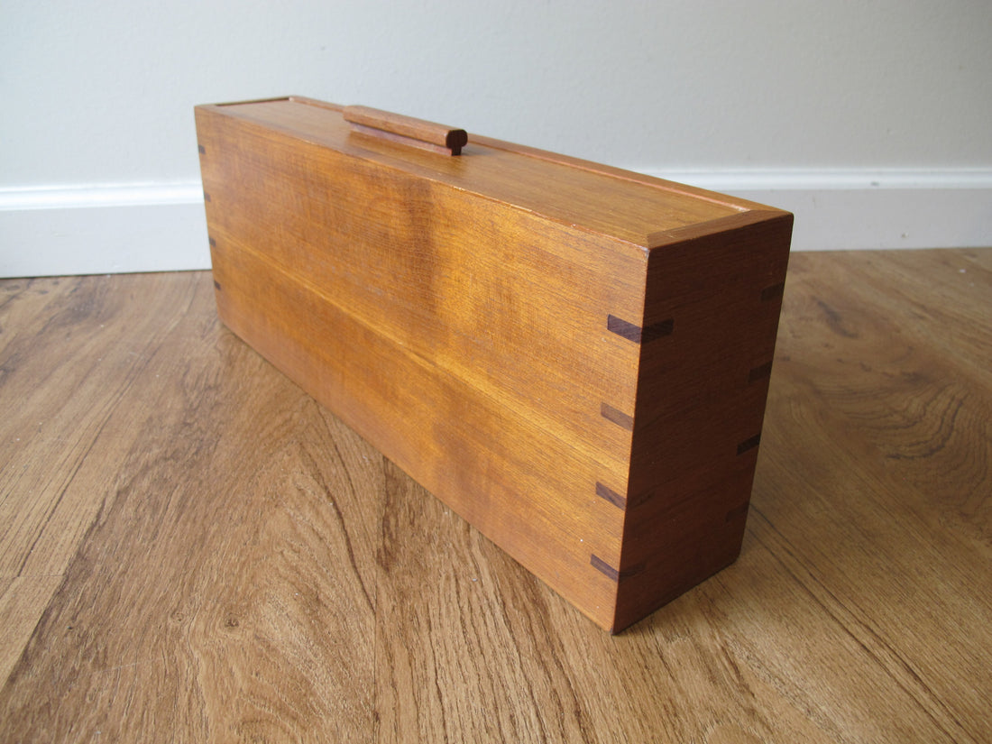 Vintage Danish Modern Teak Wall Shelf with Drawer – Mid-Century Scandinavian Floating Storage