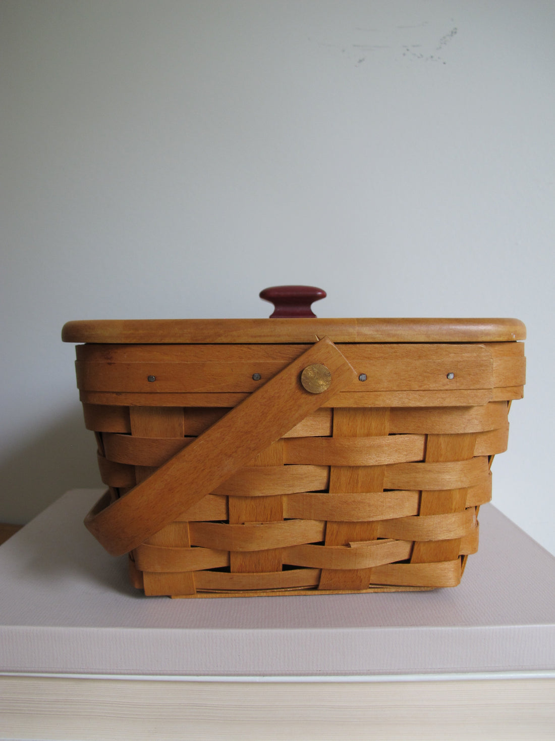 Longaberger Basket with Lid Vintage
