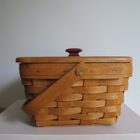 Longaberger Basket with Lid Vintage