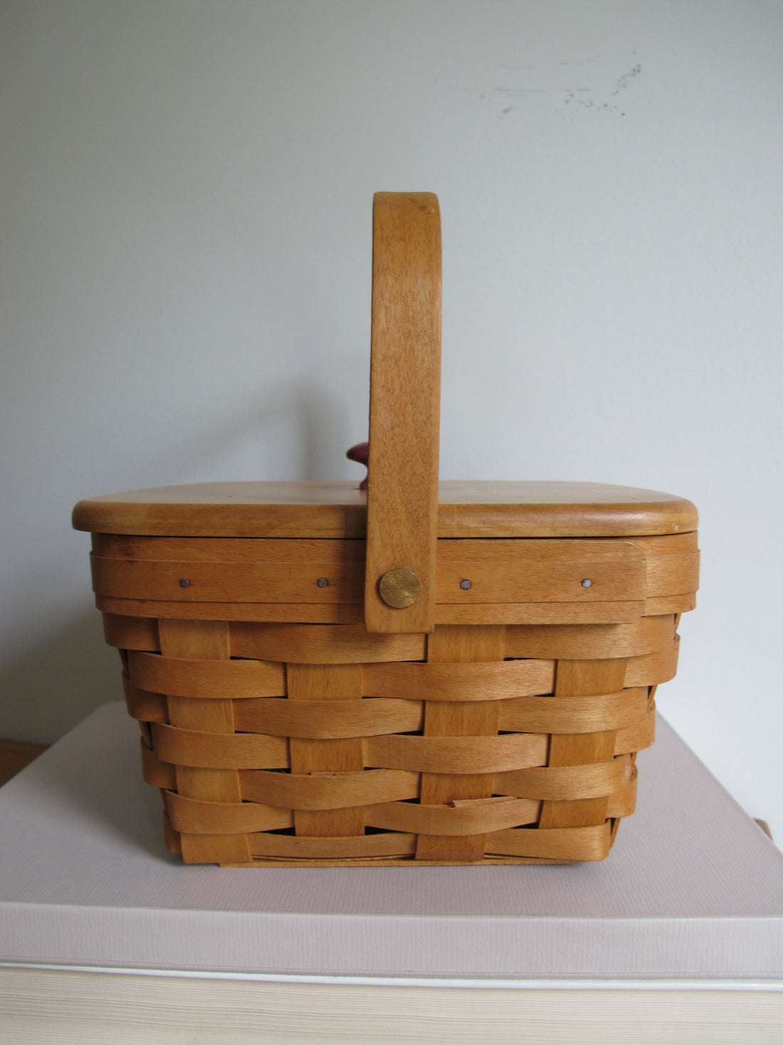 Longaberger Basket with Lid Vintage