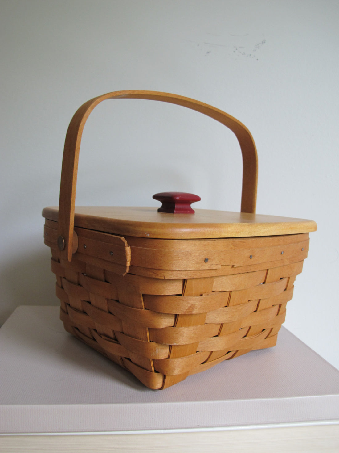Longaberger Basket with Lid Vintage