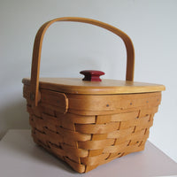 Longaberger Basket with Lid Vintage
